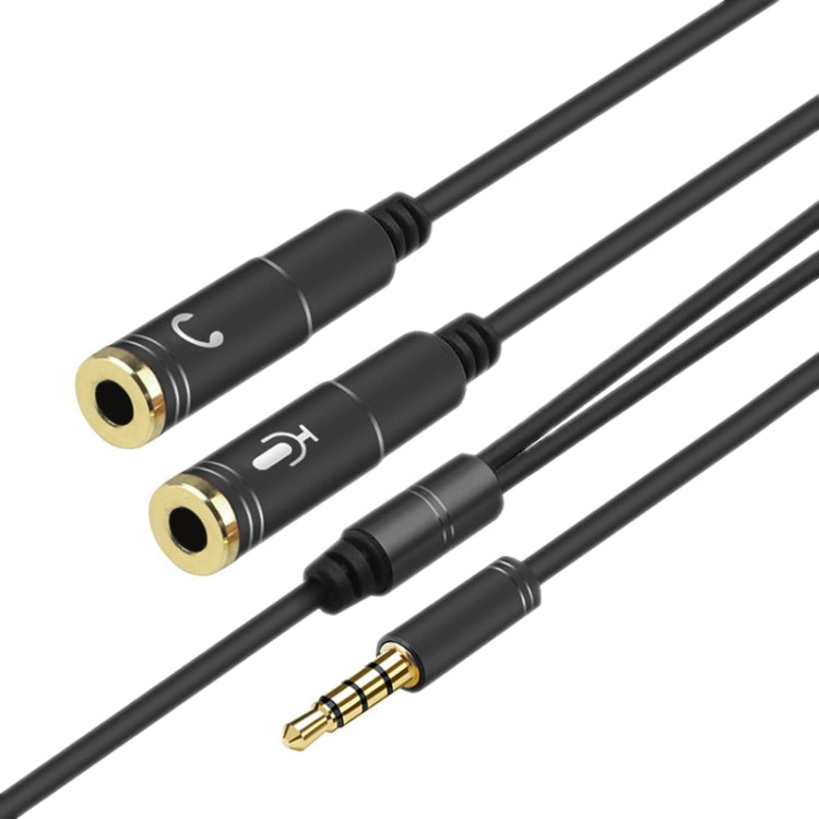 2 in 1 3.5mm Male to Double 3.5mm Female TPE High-elastic Audio Cable Splitter, Cable Length: 32cm